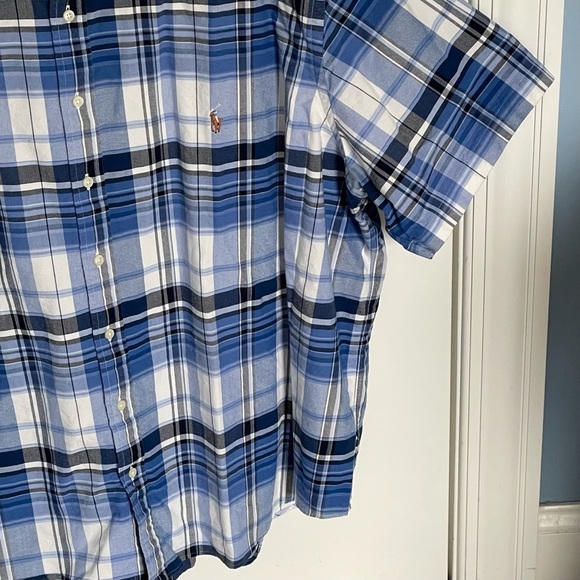 Polo Ralph Lauren short sleeve button down Shirt 3XB big tall 47036 - Picture 5 of 12